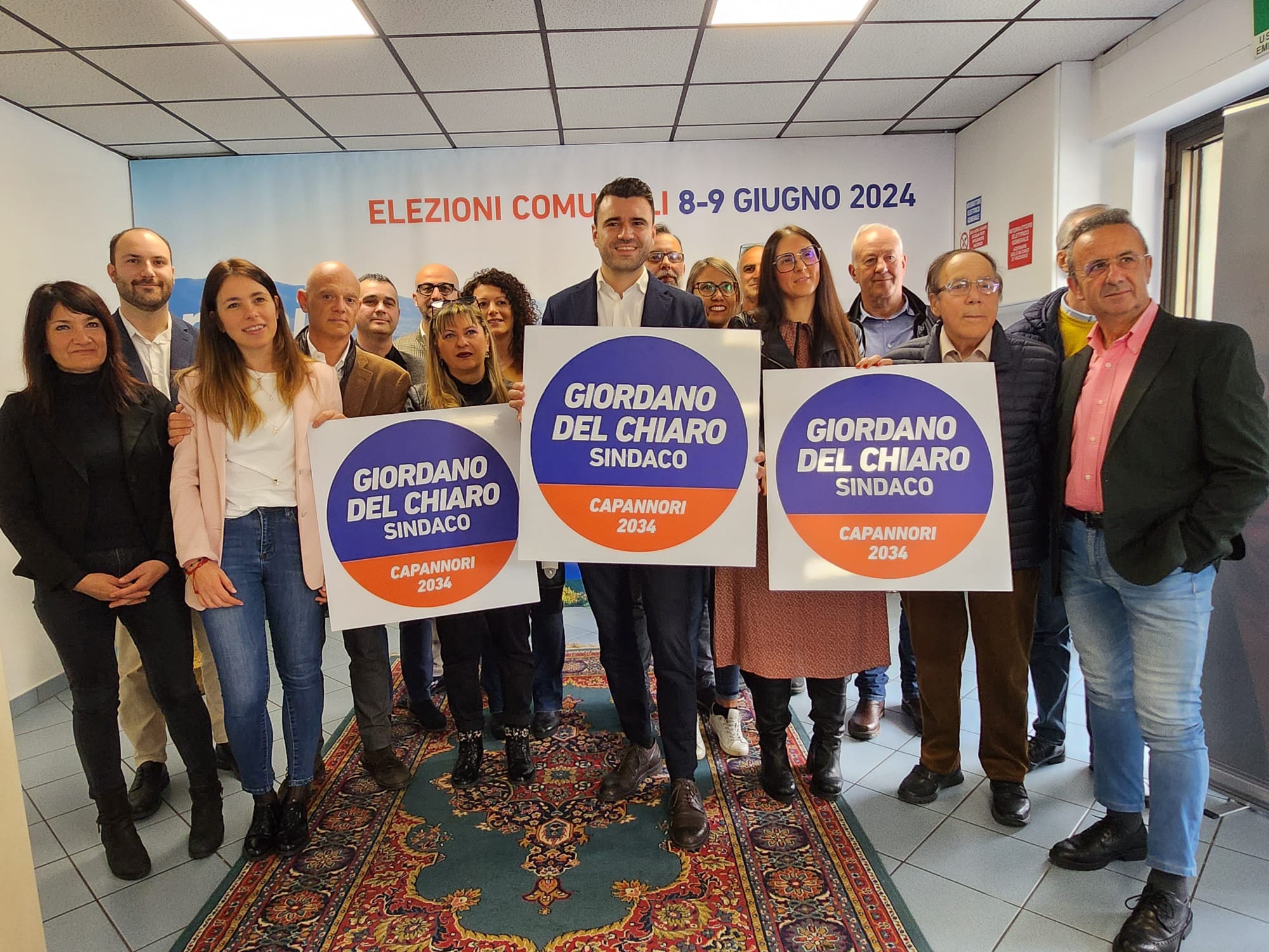 “giordano Del Chiaro Sindaco Capannori 2034” Presentata La Lista